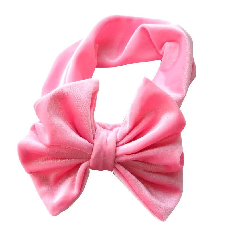 Baby Headband Big Bowknot Baby Girl Bright Colors Headband For Newborn Bow Hair Band Children Head Wrap Hair Accessories