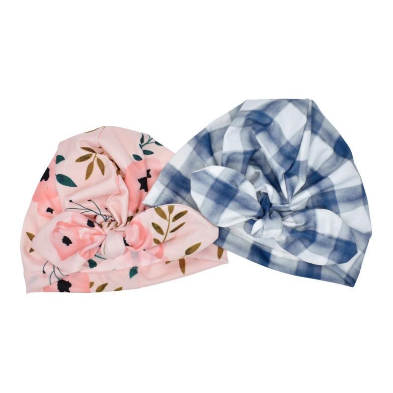 Cute Print baby Turban Caps For Infant Newborn Kids Stylish Cotton Flower Printed Cap for Toddlers In Elegant Modern Design