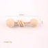 Modern Wooden Rattle Beech Bear Hand Teething Wooden Ring Baby Rattles Play Educational Toys For Kids