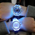 STEVVEX Luxury Led Flash Watch Personality Trends Students Lovers Jellies Woman Men's Watches Color Light Wrist Watch For Women and Girls