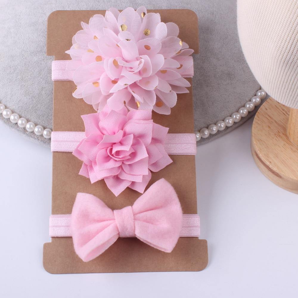 Bow Set Baby Girl Bows Hair Accessories Chiffon Flower Headband Bow knot Party Princess Dress Decoration For Girls Baby and Kids