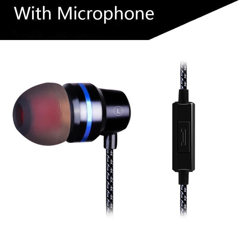 STEVVEX In-Ear Headphones Earphone For Phone Stereo Bass Headset Metal Wired Earphone HiFi Headphones Mic For Cell Phones