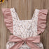 Luxury Modern Toddler Baby Girls Ruffles Romper Infant Newborn Baby Bow Jumpsuit Summer Flower Baby Girls Clothes Baby Costumes