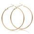 New Elegant Luxury Trendy Punk Big Size Hoop Earrings In Gold And Silver Color For Women