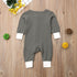 Baby Romper Jumpsuits Autumn Winter Warm Long Sleeve Rompers Clothes In Retro Classic Style