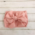 Modern Luxury Adjustable Big Bow Headwrap Baby Headband Top Knot Headbands, Over Sized Bow Hair Turban Newborn Head Band for Girls