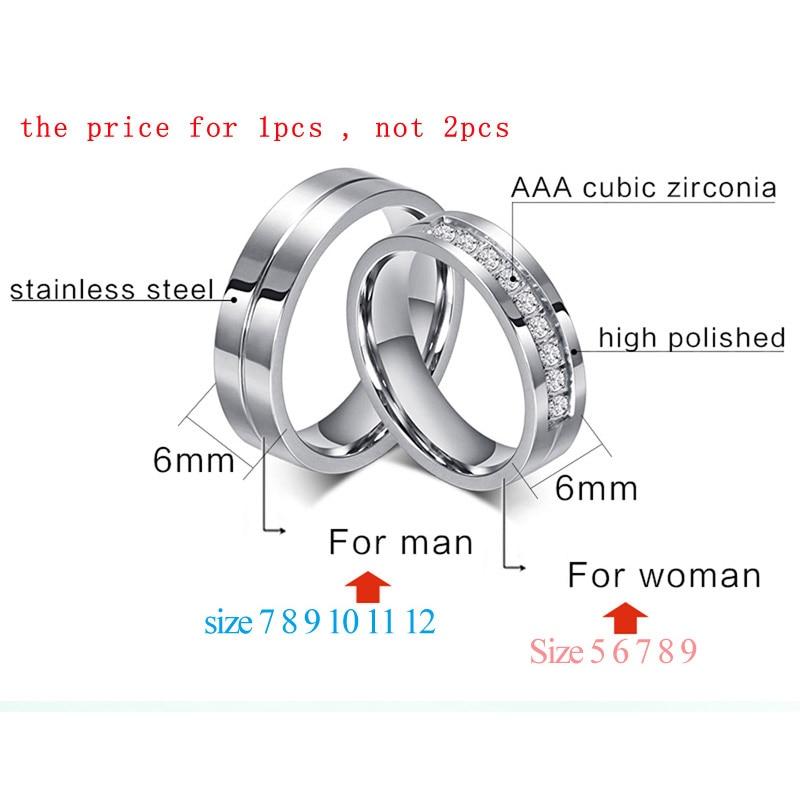 Modern Wedding Band Nice Engagement Rings For Couples Women And Men Stainless Steel Made For Lovers With Personalized Anniversary Gift