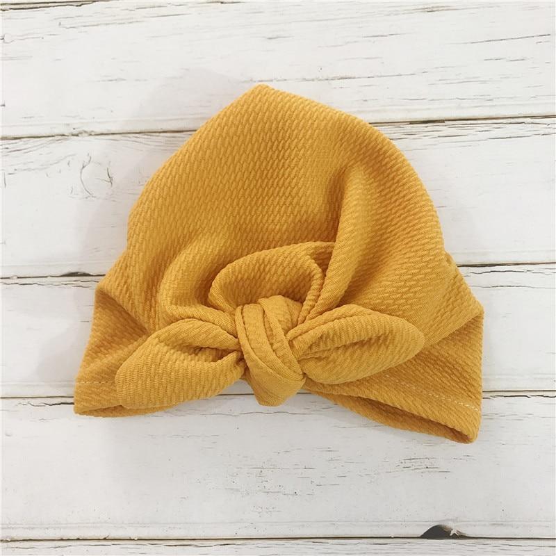 Handmade Baby Hats Rabbit Ears for Infant Children Baby Girls Boho Hat Beanie Scarf Turban Head Wrap Cap For Girls Baby