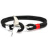 Fashion Whale Tail  Bracelets For Men And Women Charm  Survival Rope Chain  Bracelet Male Wrap Metal Hooks