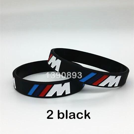 Hologram Bracelet ///M Sport M Power Black White Silicone Wristband Bangle for Auto Club Fans M3 M5 M6 3/5/7 Series