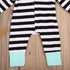 Baby Clothing Newborn Baby Girl and Boy Striped Hooded Romper Zipper Jumpsuit Outfit For Kids