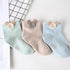 3 Pairs  Cartoon Candy Color Cotton Fashion Elastic Band Socks For Newborn Boys And Girls