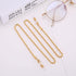 18K Gold Plated Eyeglass Chain Sunglasses Eyewear Strap Holder Reading Glasses Retainer for Women