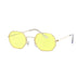 Yellow Women Retro Brand Designer Classic Sunglasses For Ladies Luxury Ladies Mirror Female Oculos de sol