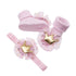 Luxury Modern Big Stretch Hair Band Crown Flower Slip Soft Cotton Socks Two-Piece Kids Children's Headwear For Girls