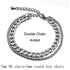 Luxury High Quality Unisex Silver Color Stainless Steel Beach Anklet For Women and Men Luxury Brecelet for Hand or Leg Chain Foot Jewelry