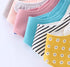 Baby Bibs Waterproof Triangle Cotton Cartoon Child  Dribble Bibs Newborn Absorbent Cloth Bib for Kids in Cat Design