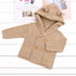 Luxury Modern Trend New Style Knitting Cardigan Warm Long Sleeve Hooded Sweaters for Newborn Infant