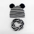 Baby Hat Cotton Ear Cap For Boys And Girls Winter Hat Scarf Set Children Boys Cap Scarf