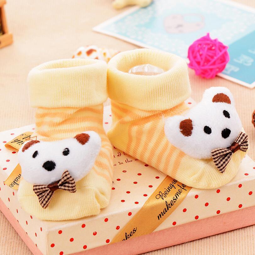 Cotton Baby Socks Rubber Anti Slip Boy Girl Floor Kids Toddlers Autumn Spring Cartoon Infant Newborn Sock