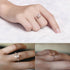 Luxury Modern Diamond Zircon Rose Gold Filled White Crystal Zircon Wedding Engagement Ring