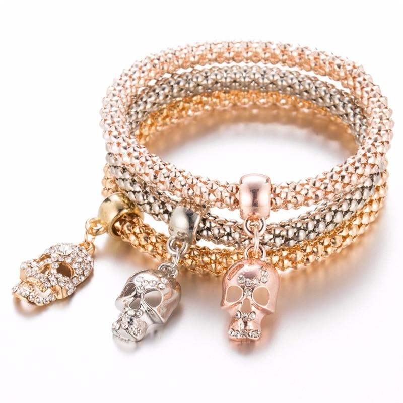 Owl Crystal Heart Bracelet & Bracelet Gold/Silverized Elephant Anchor Pendant Female Rhinestone Bracelet gift