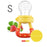 Silicone Baby Pacifier Nipple Soother For Toddler Fruits Feeding Soft Chewable Babies Pacifier