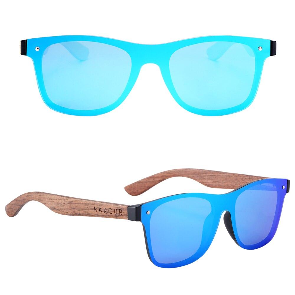 Polarized Black Walnut Wood Sunglasses Men Square Women Sun Glasses UV400 Oculos Gafas Oculos de sol masculino