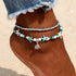 Starfish Handmade Brecelets Shell Beads Starfish Anklets for Women Leg Bracelet Handmade Bohemian Foot Chain