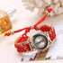 Women Handmade Bracelet Watches New Design Rope Beads Knitting Adjustable Wristwatches Gift For Women and Lady and Girls