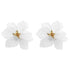 Handmade Luxury Hyperbole Flower Earrings Women Acrylic Big White Orange Green Flower Earrnings For Woman