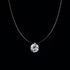 Popular Female Transparent Luxury Line Diamond Necklace In Silver Color Invisible Chain for Women In Modern New Style