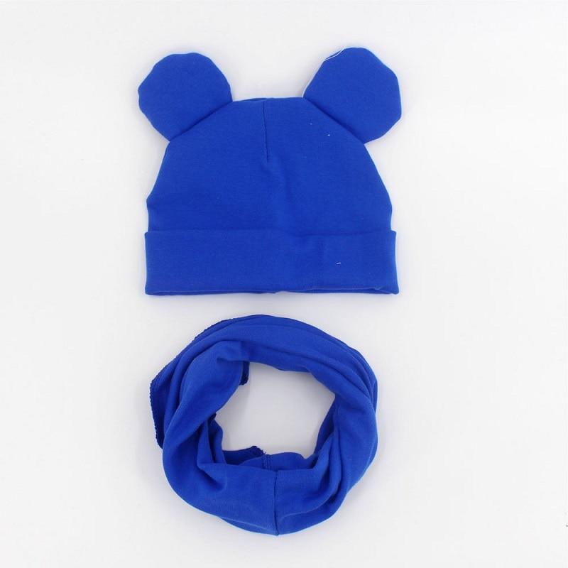 Baby Hat Cotton Ear Cap For Boys And Girls Winter Hat Scarf Set Children Boys Cap Scarf