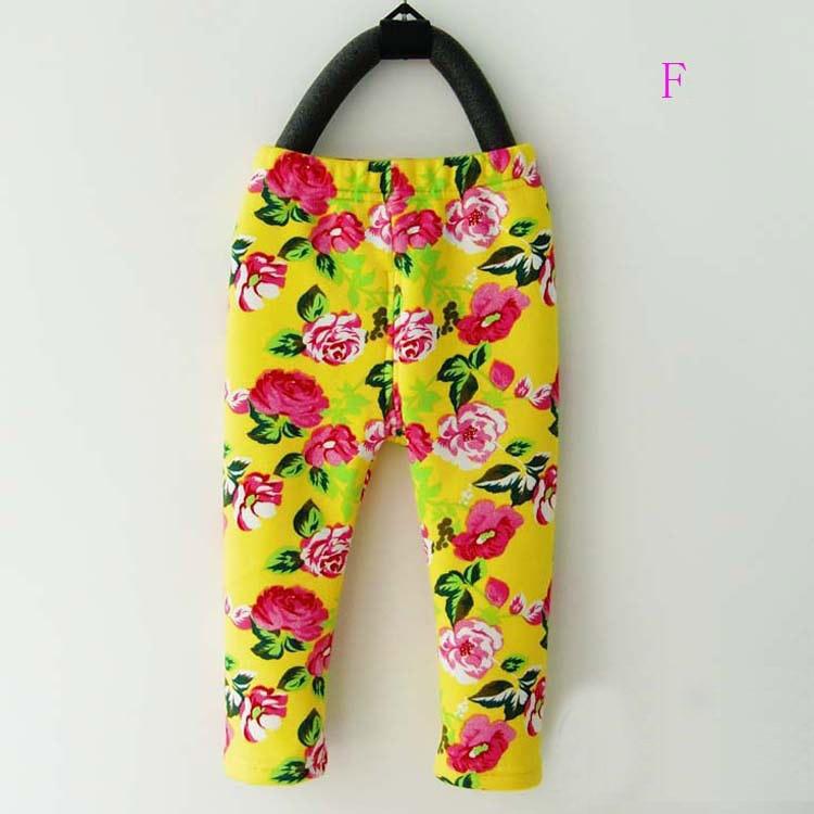 New Luxury Autmn Print Design For 0-2 Years Kids Winter Baby Girls Leggings Floral Print Casual Thick Pants for Kids clothing Cotton Warm Children's Trousers