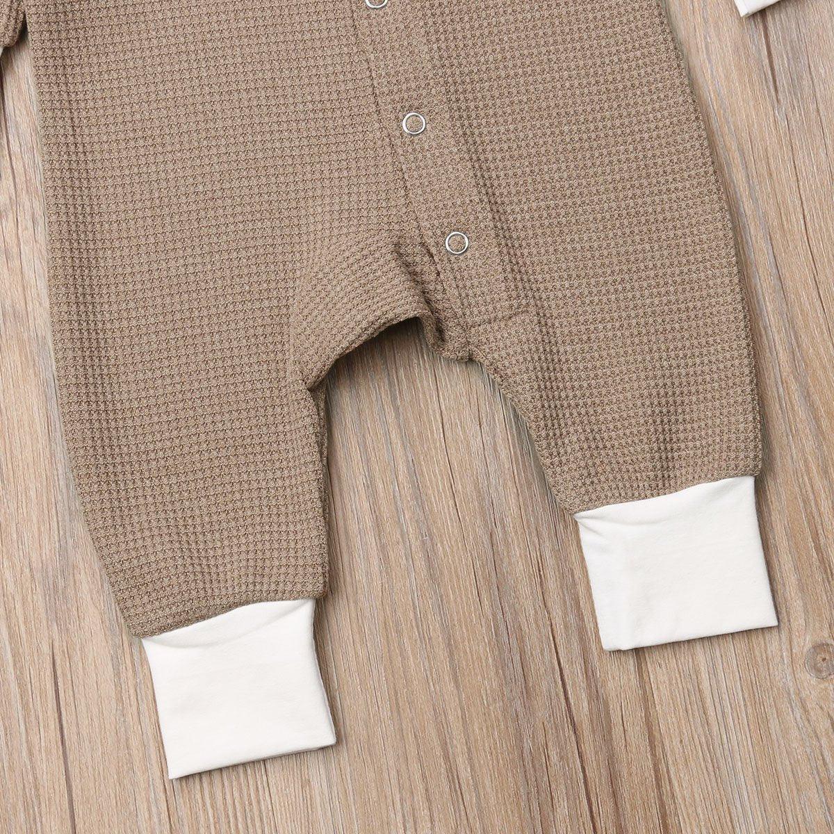 Baby Romper Jumpsuits Autumn Winter Warm Long Sleeve Rompers Clothes In Retro Classic Style