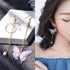 Luxury Modern Trend New Korean Retro Asymmetric Butterfly Imitation Pearl Earrings Fashion Round Flower For Women and Girls