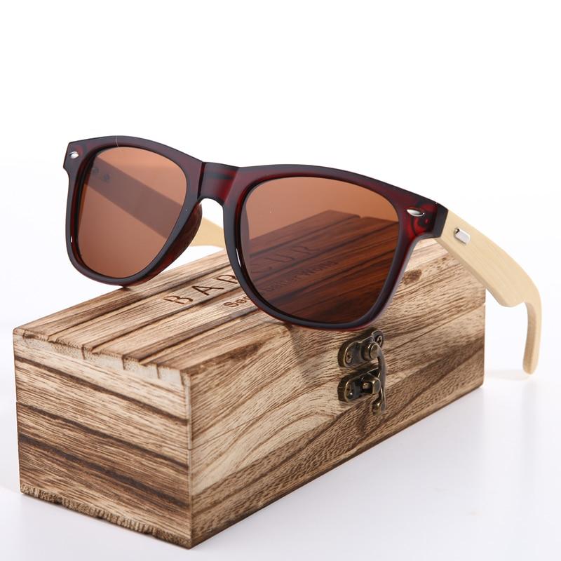 New Pink Sunglasses Wood Bamboo Sunglasses Fashion Mirror Sunglasses Brand Designer Glasses For Women and Men With UV400 Protection