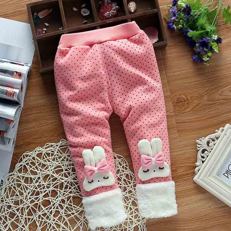 New High Quality Cotton Baby Girls Warm Winter Pants Toddler Warm Winter Leggings Trousers For Girls