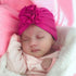 New Fashion Elegant Flower Baby Hat Newborn Elastic Baby Turban Hats for Girls In Modern Design