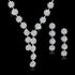 Wedding Jewellery Set Crystal Bridal Jewelry Sets For Women Long Tassel Statement Necklace/Earrings Set