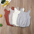 Newborn Baby Girl Boy Clothes Cotton Linen Sleeveless Button Bodysuit Outfits Set Jumpsuit Romper