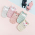 Anti Slip 5 Pairs Cute Cartoon Mesh Thin Soft Cotton Socks For Newborns Baby Girls And Boys