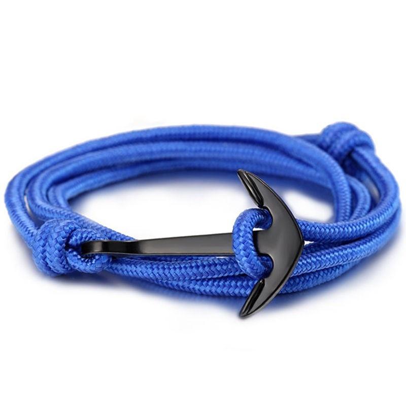 Style Nylon Rope Chain And Link Anchor Bracelets Popular Jewelry Anchor Bracelets For Women and Men