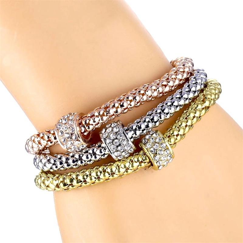 Owl Crystal Heart Bracelet & Bracelet Gold/Silverized Elephant Anchor Pendant Female Rhinestone Bracelet gift