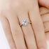 Heart Rings for Women 925 Silver Wedding Engagement Bridal Jewelry Cubic Zirconia Stone Elegant Luxury Ring Accessories