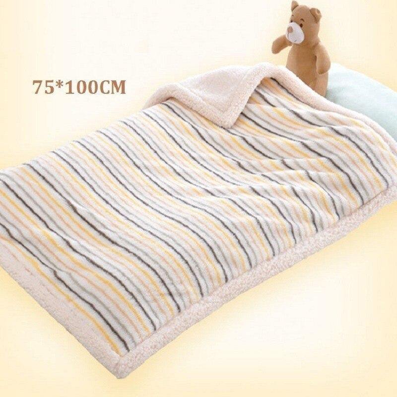 Baby Winter Blanket Newborn Baby Thicken Cotton Fleece Blankets for Infant Warm Soft Swaddle Envelope Blanket for Kids