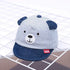 Cartoon Bear Baby Hat Cap Adjustable Baseball Cap Cute Striped Cotton Kids Sun Hat for Baby Boys