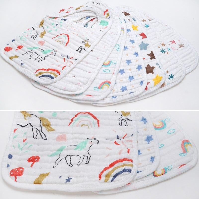 Cotton Baby Burp Cloth For Toddlers Feeding Durable Apron Multi-use Saliva Towel Scarf And Bandana Bibs