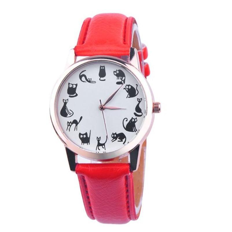 Women Cat Watch Classic Quartz Watch Brand Casual Elegant Watch in 8 Colors Hot Sale For Women Ladies and Girls