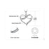 Infinity Love Heart Silver Pendant Necklace 925 Sterling Silver Choker Statement Necklace Women Silver 925 Jewelry